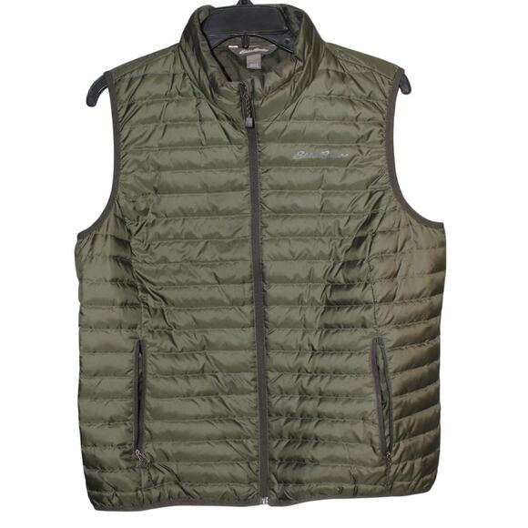 Eddie Bauer EB650 Down/Polyester Quilted Vest Womens Size Large Green - Picture 1 of 7